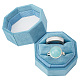 Octagon Velvet Ring Boxes(VBOX-WH0011-09)-1