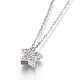 304 Stainless Steel Pendant Necklaces(X-NJEW-O108-08P)-1