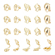 20Pcs 5 Styles Alloy Clip-on Earring Findings(FIND-UN0002-38G)-1
