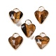 Natural Tiger Eye Faceted Pendans(KK-L218-005G-01)-1