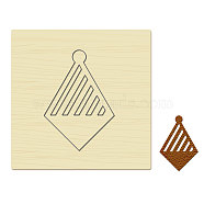 Wood Cutting Dies, with Steel, for DIY Scrapbooking/Photo Album, Decorative Embossing DIY Paper Card, Geometric Pattern, 10x10cm(DIY-WH0178-051)