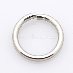 Tarnish Resistant 304 Stainless Steel Open Jump Rings, 20 Gauge, Stainless Steel Color, 5x0.8mm, Inner Diameter: 3.4mm(STAS-E067-05-5mm)