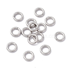 304 Stainless Steel Jump Rings, Closed Jump Rings, Round, Stainless Steel Color, 10x2mm, Inner Diameter: 6mm(STAS-C040-01B-P)