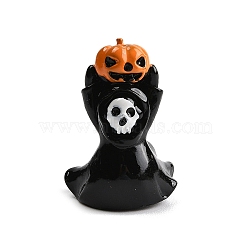 Halloween Resin Figurine Statues for Home Office Desktop Decoration, Ghost, 38x28x26mm(DJEW-M017-04C)