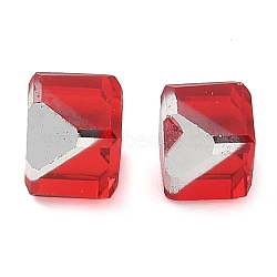 K9 Glass Imitation Austrian Crystal Beads, No Hole, Square, Red, 4x4x4mm(GLAA-P069-01A-227)