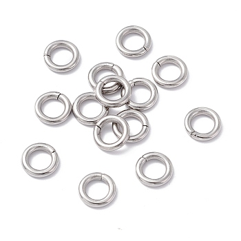 304 Stainless Steel Jump Rings, Open Jump Rings, Round, 10x2mm, Inner Diameter: 6mm