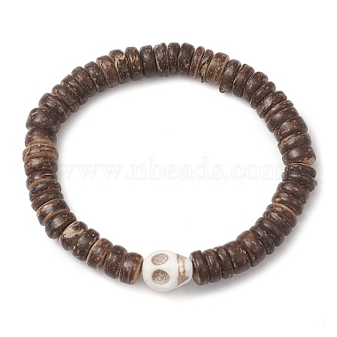 Coconut Brown Skull Coconut Bracelets