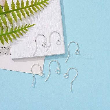 925 Sterling Silver Earring Hooks(X-STER-K167-051C-S)-5