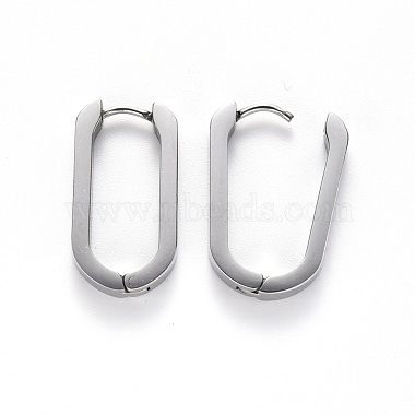 304 Stainless Steel Huggie Hoop Earrings(STAS-S103-21P)-2
