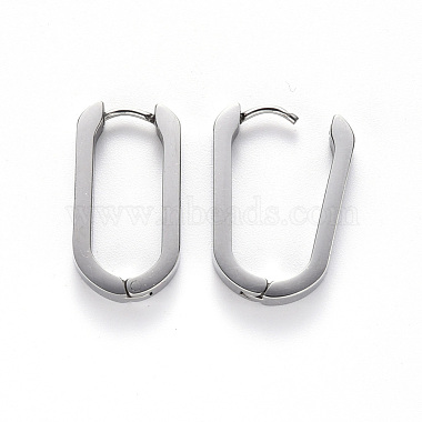 Pendientes de aro de acero inoxidable resistentes al deslustre 304(STAS-S103-21P)-2