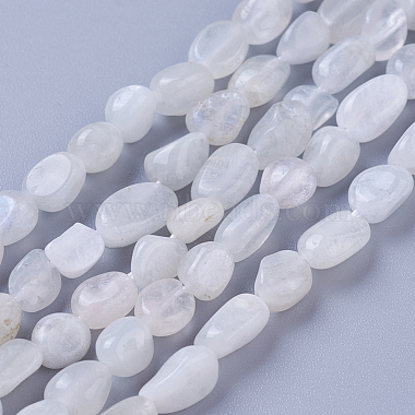 Natural White Moonstone Beads Strands(X-G-P433-16)-2
