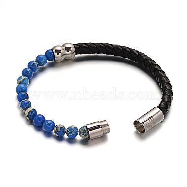 Leather Cord Bracelets(BJEW-E273-02M)-3
