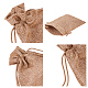 мешковины упаковка мешки шнурок сумки(ABAG-BC0001-08-18x13)-3