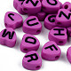 Opaque Acrylic Enamel Beads(MACR-S273-37B)-1