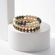Ensemble de bracelets extensibles en perles de style unakite naturel(BJEW-JB07831)-2