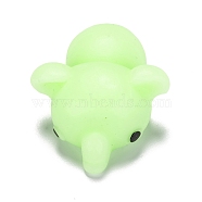 Elephant Shape Squishy Stress Toy, Funny Fidget Sensory Toy, for Stress Anxiety Relief, Light Green, 42x35x20mm(AJEW-H125-22)