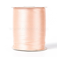 Double Face Satin Ribbon, Polyester Ribbon, Light Salmon, 1/8 inch(3mm) wide, about 880yards/roll(804.672m/roll)(RC3mmY007)