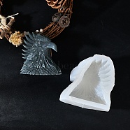 Eagle Display Decoration Silicone Mold, Resin Casting Molds, for UV Resin, Epoxy Resin Craft Making, White, 85x82x54mm, Inner Diameter: 71x60mm(SIL-B068-05)