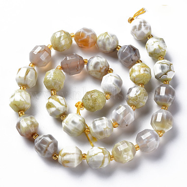Natural Fire Crackle Agate Beads Strands(G-T131-119)-2