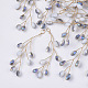 Glass Seed Beads Wire Wrapped Big Pendants(FIND-S306-14D)-1