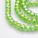 AB Color Plated Faceted Rondelle Electroplate Glass Beads Strands(GLAA-A024D-AB06)-1