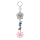 Schlüsselanhänger aus Blumenharz(KEYC-JKC00556-01)-1