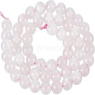 SUPERFINDING 1 Strand Grade AB Natural Pink Calcite Beads Strands, Round, 8.5mm, Hole: 1mm, about 48pcs/strand, 15.35''(39cm)(G-FH0001-65)