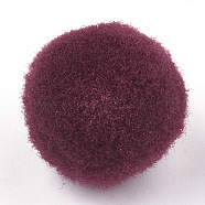 DIY Doll Craft Pom Pom Polyester Pom Pom Balls, Dark Red, 25mm(AJEW-Q137-25mm-07)