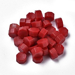 Sealing Wax Particles, for Retro Seal Stamp, Octagon, FireBrick, 9mm(X-DIY-E033-A18)
