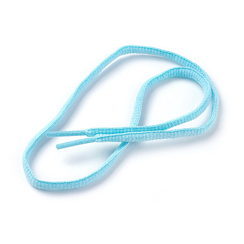 Polyester Cord Shoelace, Light Sky Blue, 52~54cm, 6mm