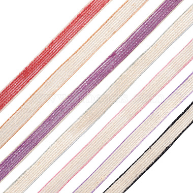 7 Bundles 7 Colors Burlap Ribbon(OCOR-TA0001-41)-2