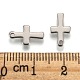 Крошечные подвески-крестики из нержавеющей стали(STAS-Q168-07)-3