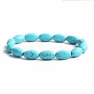 Turquoise Bracelet with Elastic Rope Bracelet, Male and Female Lovers Best Friend(DZ7554-26)