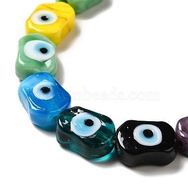 Handmade Evil Eye Lampwork Beads Strands(LAMP-G154-02)-4