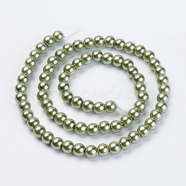 brins de perles de verre écologiques(HY-A008-10mm-RB055)-2