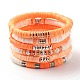 Synthetic Hematite & Polymer Clay Hieishi Stretch Bracelets Set for Women(BJEW-JB07430)-5