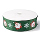 1 Roll Christmas Printed Polyester Grosgrain Ribbons(OCOR-YW0001-05B)-2