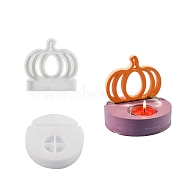 DIY Candle Silicone Molds, Decoration Making, for Candle Making, Pumpkin, 8.9x8.9x1.1cm(AJEW-M228-03B)