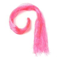 Elastic Crystal Thread, Round, Hot Pink, 0.5mm, about 0.94 yard(86cm)/strand, 950~1000strands/bundle(EW-Q002-03)