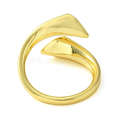 Brass Micro Pave Cubic Zirconia Open Cuff Ring(RJEW-K256-08G)-3