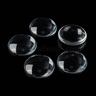 Transparent Glass Cabochons(GGLA-R026-35mm)-6
