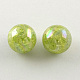 AB Color Transparent Crackle Round Acrylic Beads(CACR-S006-08)-1