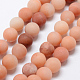 Natural Pink Aventurine Beads Strands(X-G-G716-01-6mm)-1