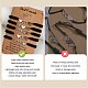 5Pcs 5 Style Stainless Steel Heart Link Bracelets Set(BJEW-SW00106-04)-3