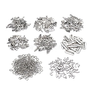 DIY Pendants Making Kits, include Alloy Pendants, 304 Stainless Steel Charms, Brass Jump Rings, Antique Silver & Platinum, 146pcs/bag(DIY-YW0001-76)