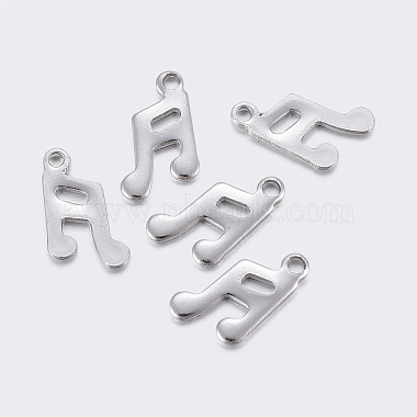 Stainless Steel Color Musical Note Stainless Steel Charms