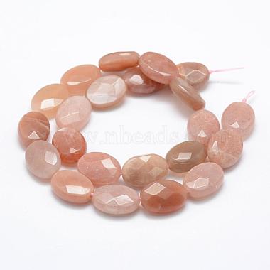 Natural Sunstone Beads Strands(G-P322-01-18x13mm)-2