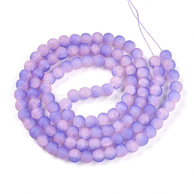perles de verre craquel&eacute;(X1-GLAA-N009-8mm-08)-2