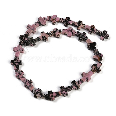 rhodonite naturelles brins de perles(G-I369-A07-02)-3