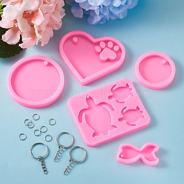 kits de moules en silicone porte-clés diy(DIY-TA0008-64)-4